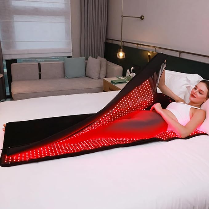 MEGELIN Red Infrared Light Therapy Bag for Whole Body, 70inch*32inch*12inch,2520 LEDs for Full Body Red Light Therapy Mat at Home