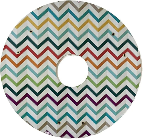 18 inches Wheelchair Wheel Covers Designer Cover for Wheelchair Wheels,Easy Install/Remove, Lightweight, New Matt Finish (Special Glow in The Dark Zigzag Pattern)