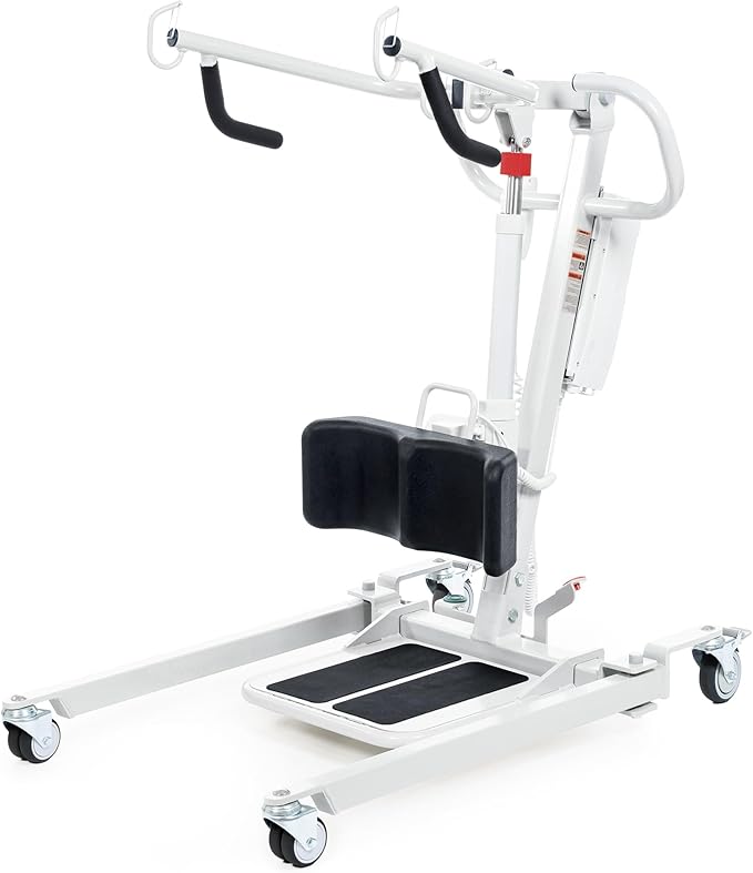Stand Up Electric Patient Lift, Sit to Stand, Electric Power Patient Lift, Full Body Patient Transfer Lifter for Home Use and Facilities, 400 lb. Weight Capacity. Rechargeable Battery