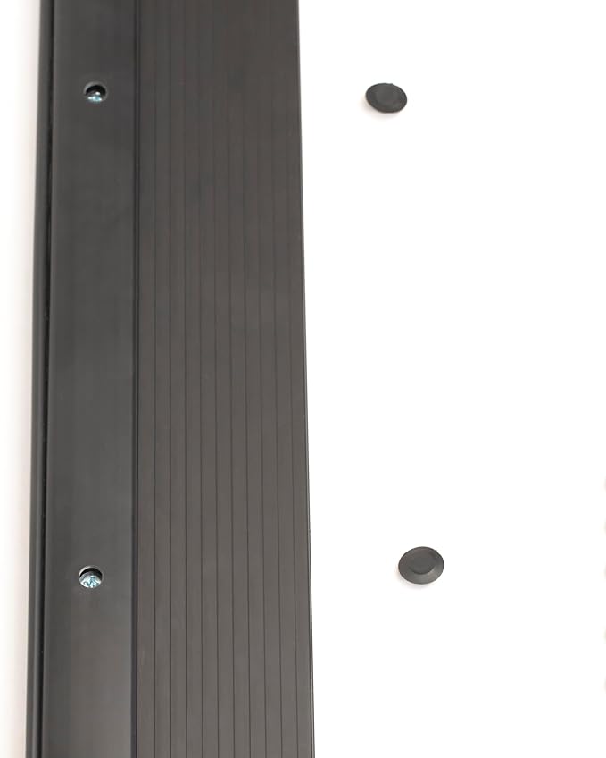 Adjustable Aluminum Threshold – Extra Short Width with Hidden Screws, Adapts to Any Height, Heavy-Duty for Residential & Commercial Use, Available in Multiple Sizes (Black, 48 inch)