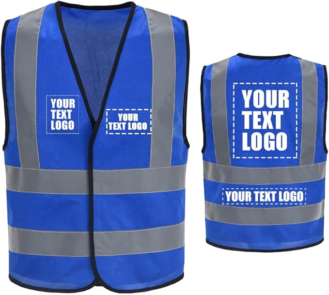 AYKRM 12 colour High visibility viz vest hi vis viz reflective work construction safety vest (XS-8XL)