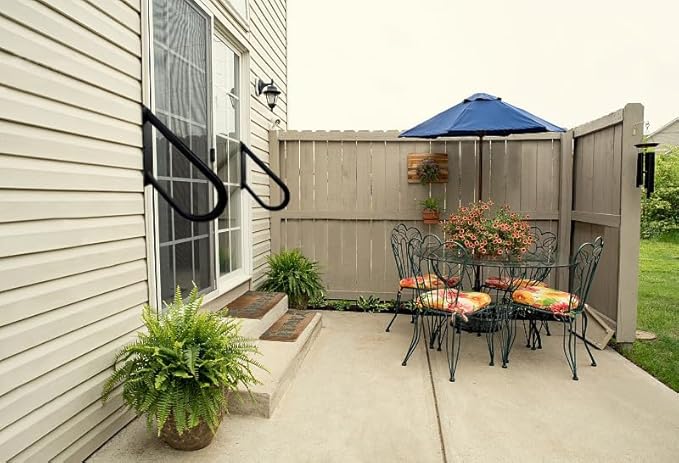 YIDELAI-U Type Stair handrail, Outdoor Step handrail, Wall Mounted Installation, Suitable for 1-2 Steps, Bathroom, Providing Convenience for Family Safety (Length 18 inches, Pipe 1.31 inches)