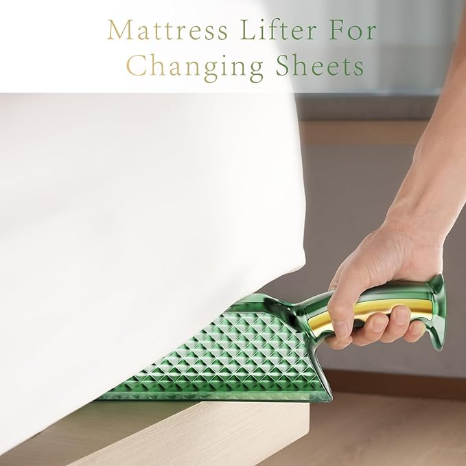 Mattress Lifter Wedge and Bed Maker Tool for Changing Sheets - Easy Lifter Mattress Riser for Bed Making - Helps Lift The Mattress and Hold The Mattress Alleviating Back Pain (2 Pieces)