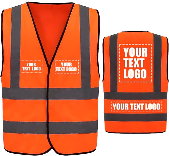 AYKRM 12 colour High visibility viz vest hi vis viz reflective work construction safety vest (XS-8XL)