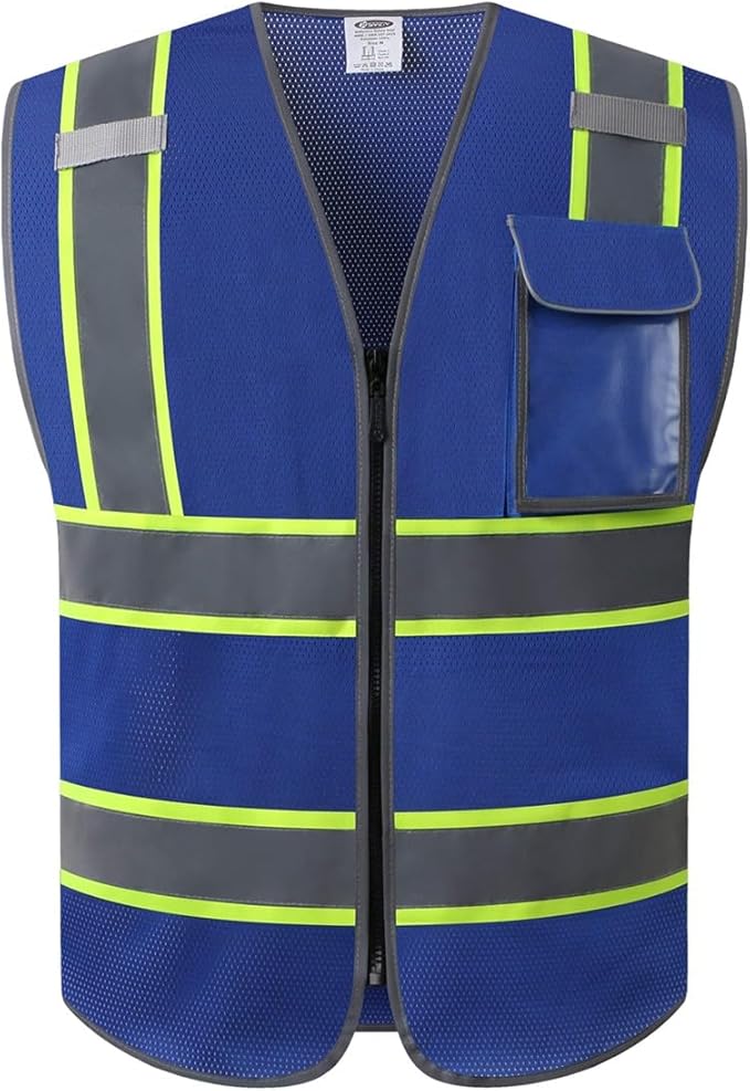 JKSafety Hi-Vis Multiple Pockets Lite MESH Lining Meets ANSI/ISEA Standards