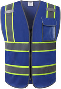 JKSafety Hi-Vis Multiple Pockets Lite MESH Lining Meets ANSI/ISEA Standards