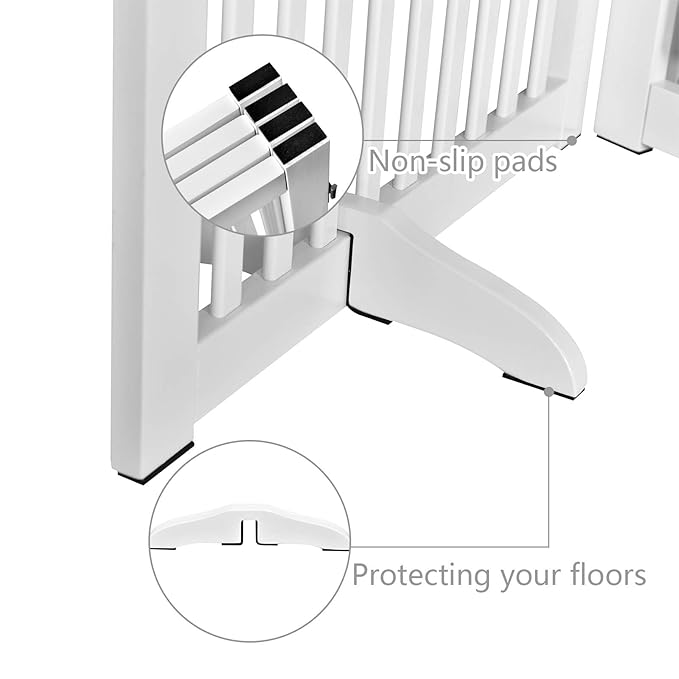 WELLAND Support Feet for 360 Degree Configurable Gate Collection, White, A Pair