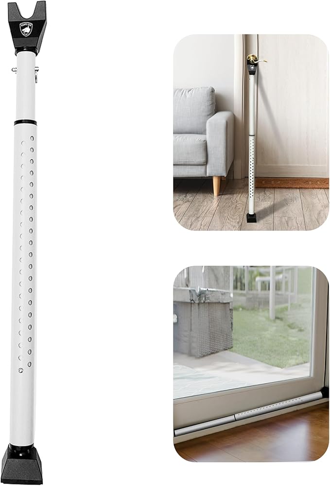 Sliding Door Security Bar, Door Jammer 2-in-1 Adjustable, Door Stoppers Security – 40 Different Adjustments, by Guard Dog Security