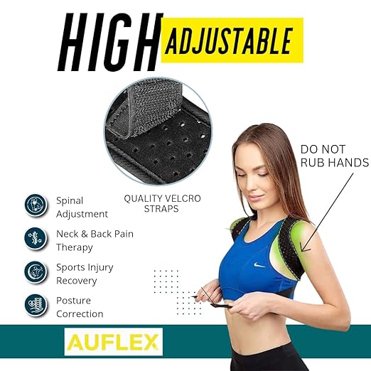 Posture Corrector for Men and Women - Breathable Mesh Upper Back Brace for Shoulder, Neck & Back Pain Relief - Adjustable Back Straightener, Size L (38-48 inches)