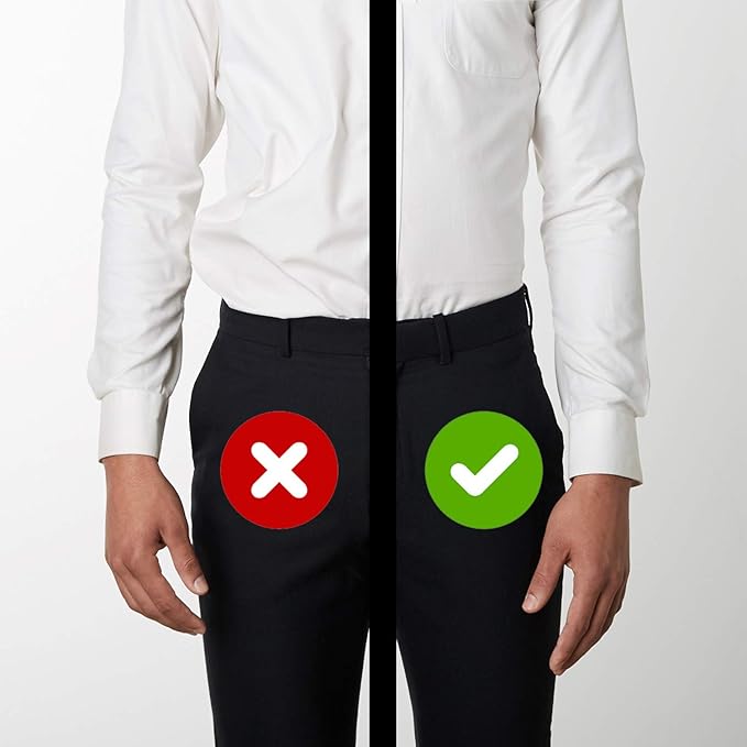 STAY GENT Y-Style Shirt Stays For Men with Non-Slip Locking Clamps and Adjustable Elastic Straps