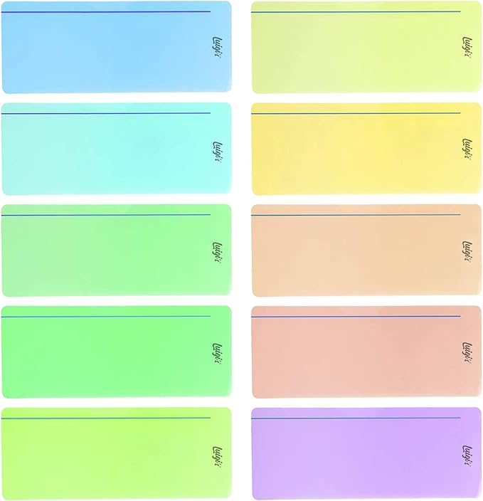 Luigi's SB Education 10 x Dyslexia Reading Tools for kids with Coloured Overlays | Guided reading strips for Dyslexia, Irlen Syndrome, ADHD and Visual Stress | Perfect Reading Trackers for kids