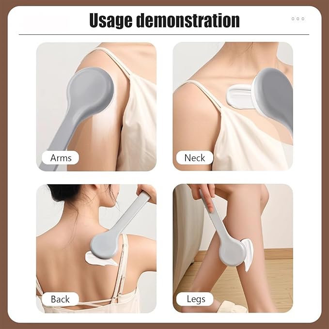 Sunscreen Applicator Tool - Back Lotion Spreader, Medicine Application Helper, Even Coverage Support, Soft Washable Pad Feature, Self Care Equipment, Skincare Applicator for Kids Men Women Elderly