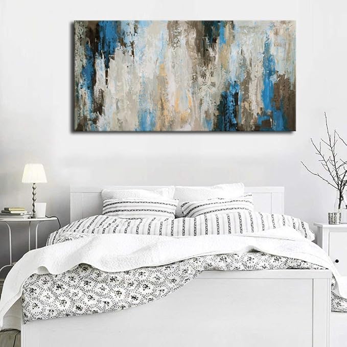 Abstract Wall Art Living Room Wall Decor Retro Abstract Canvas Prints Vintage Canvas Artwork Rustic Contemporary Wall Art Bedroom Home Office Kitchen Wall Decor Framed Ready to Hang 24" x 48"