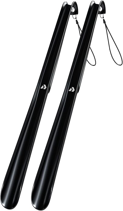 Nextnoid Shoe Horn Long Handle for Seniors - 16.5" Straight & Sturdy Long Shoe Horn for Men, Women & Kids
