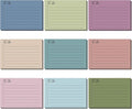Pajean 9 Pcs/450 Sheet to Do List Sticky Note 3x4 Inch Self Stick Pads with Line Colored Planner Sticky Note Adhesive Memo for Office, Meeting, School, Study, Home Reminder (Modern Color)
