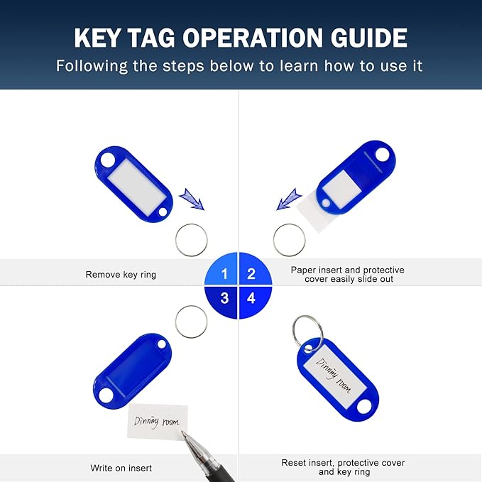 Portable Zippered Key Organizer,Leather Key Case with 36 Key Hooks and Tags Key Storage, Portable Manager,Landlord Key Binder,Zipper Key Organizers for Estate Sales,Hotel Executives,Car Rental Key Box
