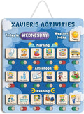 Personalized Wooden Daily Routine Chart 12x14", Visual Schedule, Daily Responsibilities for Kids, Morning Bedtime Routine Chart for Toddlers (11)