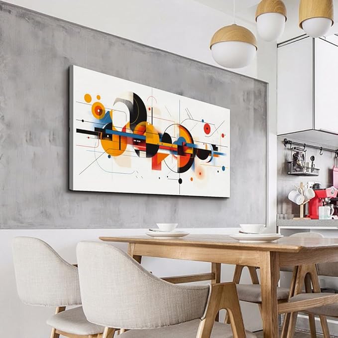 MHARTK66 Wall Art for Living Room, Bright Modern Large Canvas Prints Paintings Artwork for Walls, Colorful Minimalist Abstract Pictures for Hallway Stair Bedroom Home Office Wall Decor 20x40 In