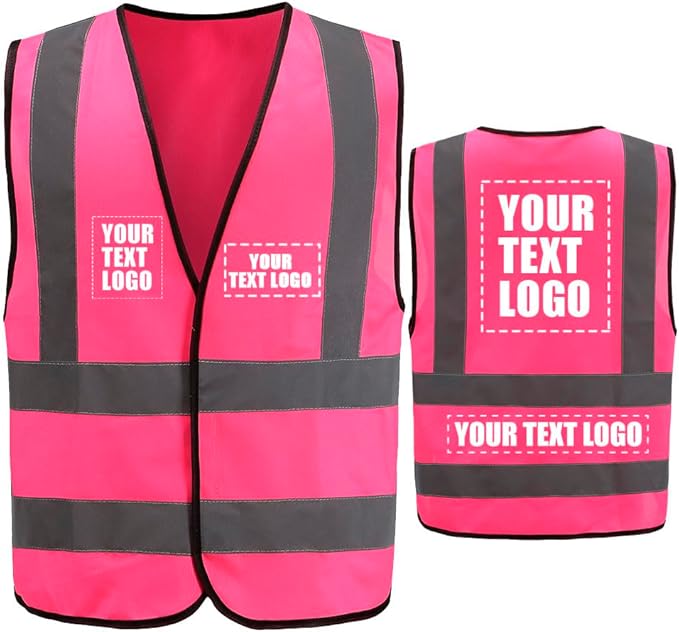 AYKRM 12 colour High visibility viz vest hi vis viz reflective work construction safety vest (XS-8XL)