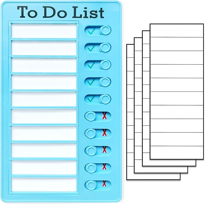 Chore Chart for Kids,To Do List, Daily Routine Chart, and Schedule Board-Checklist and Portable Memo for Efficient Task Management and Planning (blue)