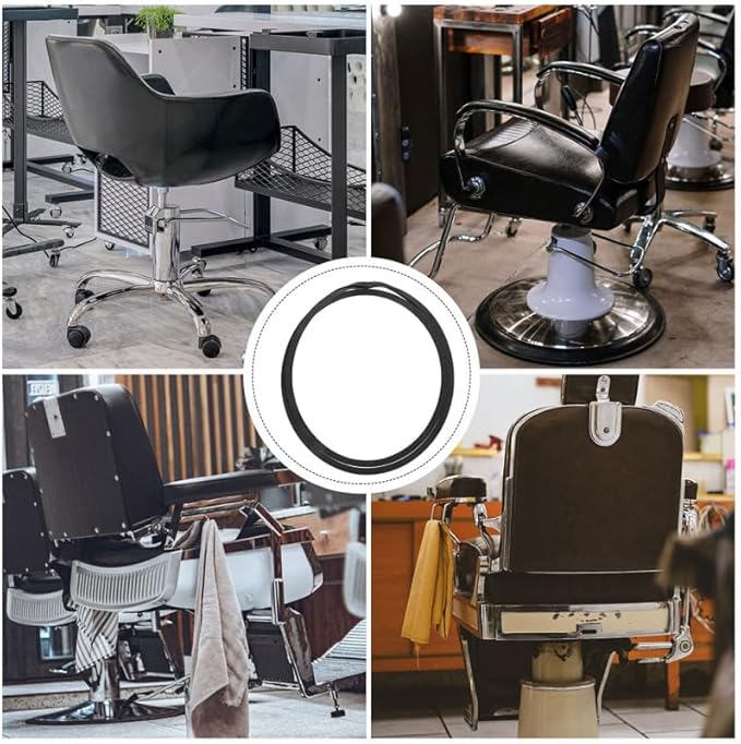 Barber Chair Rubber Base Ring Non Slip Gasket Salon Chair Stability Floor Protection 20.47 Inch Durable Anti Slip Accessories