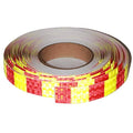 Reflective Tape Outdoor Waterproof 1 inch X 166 feet, High Visibility Hazard Conspicuity Warning Safety Industrial Marking Tape