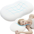 AIRSKY Soft Memory Foam Pillows,Side Sleeper Pillow, Cooling Neck Pillow for Sleeping, CertiPUR-US Certified, Odorless, Deep Sleep Pillow, Dreamers Relief,Low-Profile Edition,M1 (White)