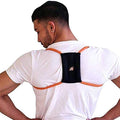 PRIMEKINETIX PostureMedic Dynamic Posture Corrector - Active Resistance Training System for Upper Back Strengthening & Shoulder Alignment - Stretches Chest, Strengthens Back - Doctor Recommended - Size XL (Orange)
