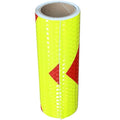 Reflective Tape 8 inch X 10 feet, Outdoor Waterproof Hazard Conspicuity Safety Warning Industrial Marking Tape