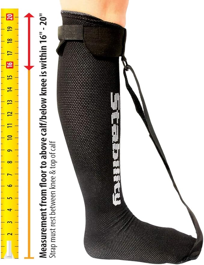 Single Strap Night Sock for Plantar Fasciitis and Achilles Tendonitis (Regular)