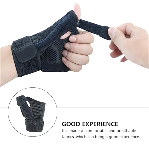 Adjustable Thumb Splint with Wrist Support Brace for Breathable Lightweight Thumb Stabilizer Fit for Left and Right Hand Comfortable Wrist Support