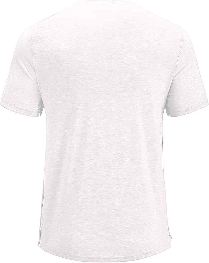 Poriff Men's Post Shoulder Surgery Recovery Shirts Full Tear Away Short Sleeve Snap Chemo Port Access Shirt