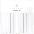 Large Stone Bath Mat (28" x 19") – Foldable Diatomaceous Earth Bath Mat for Bathroom – Quick Dry, Super Absorbent, Non-Slip, Easy to Clean – Spa-Inspired Design – Orkvane – Sandstone