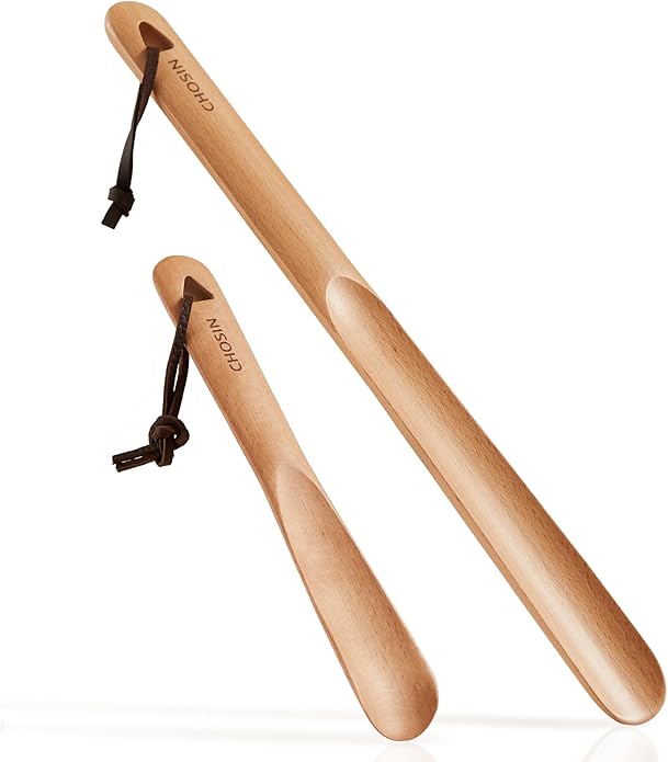 Shoe Horn Long Handle for Seniors Men Women, Small Shoe Spoon for Kids, 2pcs Boot Horn Shoe Helper for Home or Travel