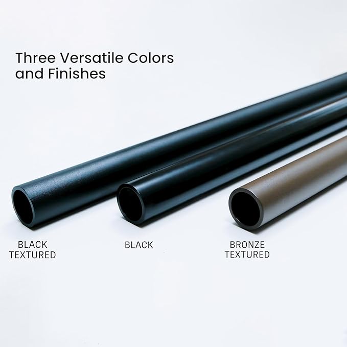 Meranti Aluminum Handrail for Stairs - ADA Compliant Wall Returns - Handrails for Indoor Stairs - Metal Handrail, Powder Coated for Outdoor Environment, DIY Handrail Kit (WHR, Black, 3' Length)