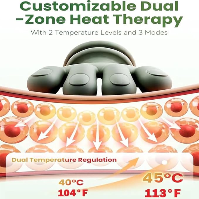 Neck Massager for Pain Relief Deep Tissue, 4D Kneading Massage, Quiet & Portable Lightweight, 3-Speed Adjustment, Cordless Neck and Shoulder Massager with Heat, Electric Hand Massager for Muscle