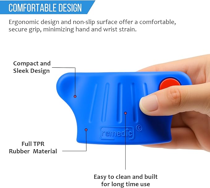 Remedic Medicine Bottle Opener with Magnifier & LED Light – Easy Grip Aid for Weak Hands – Non-Slip Mat for One-Handed Use – Arthritis-Friendly Multi-Opener – Senior Care Tools