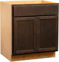 Quicklock RTA (Ready-to-Assemble) | Base Kitchen Cabinets - Shaker Style | Made in America (Espresso Stain, 36" Wx34.5 Hx24 D Sink Base)