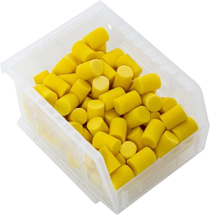 Akro-Mils 30210 AkroBins Plastic Storage Bins, Space-Saving Stackable Bins for Garage, Pantry, Craft Organization, 5-Inch x 4-Inch x 3-Inch, Clear, 24-Pack