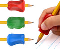 The Pencil Grip 3-Step Training Kit - Crossover Grip, Pinch Grip & Standard Pencil Grip Ergonomic Writing Aids for Kids, Students, Fine Motor Development, Assorted Colors, Pack of 3 Grips (1 per Type)
