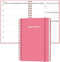 Weekly Meal Planner - A5 Weekly & Daily Meal Prep Journal with Shopping and Grocery Lists for Menu Planning, 93 Sheets/186 Pages Healthy Diet & Weight Loss Tracking, Undated, 52 Weeks, Lasts 1 Year,