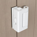 INIRET Adjustable Home Security Door Reinforcement Lock，Heavy Duty Zinc Alloy Door Lock,Childproof Safety Door Lock，Security Device for Enhanced Safety,Prevents Unauthorized Entry (1, White)