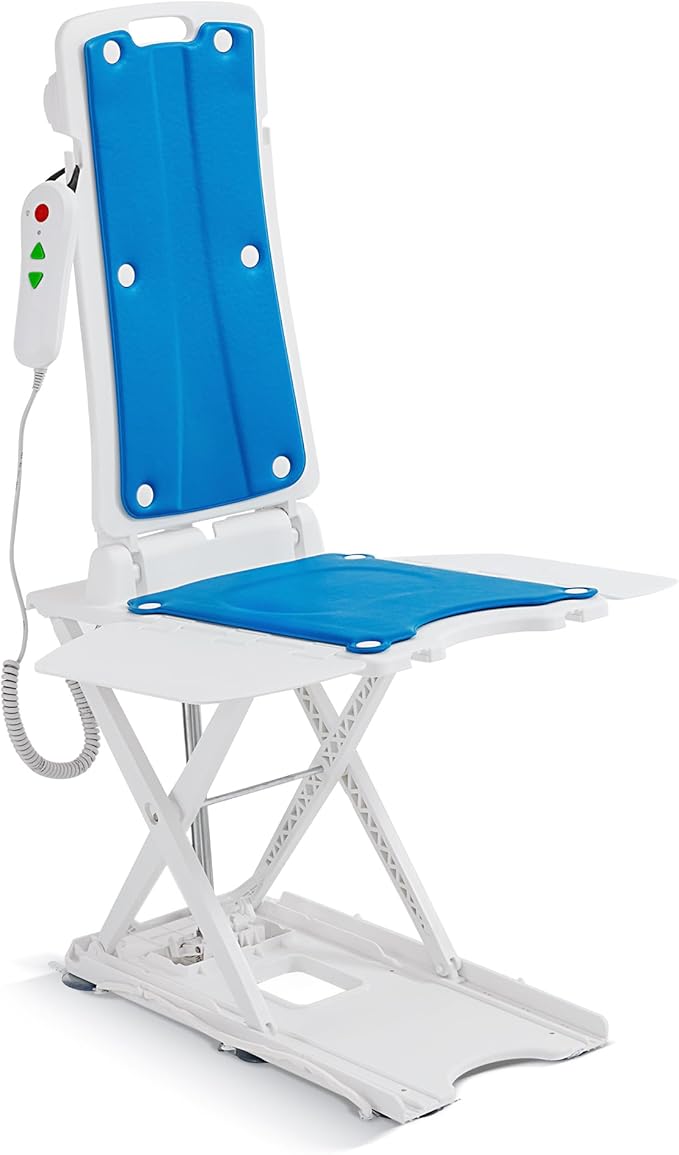 MCombo Electric Floor Lift for Elderly Falls, Bath Lift Chair with Padding for Senior, Transfer Assist, BA226BU