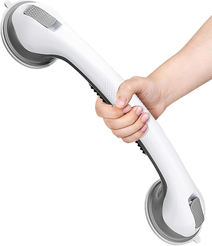 16 Inch Shower Grab Bars - 250LBS Heavy Duty Bath Safety Handles, Non-Slip No Drilling Removable Shower Grips for Bathtubs & Showers, Waterproof Bathroom Assist Handles for Seniors & Elderly