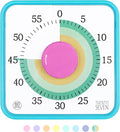 TWENTY5 SEVEN Countdown Timer 7.5 inch; 60 Minute 1 Hour Visual Timer – Classroom Teaching Tool Office Meeting, Mechanical Countdown Clock for Kids Exam Time Management Magnetic, Colorful