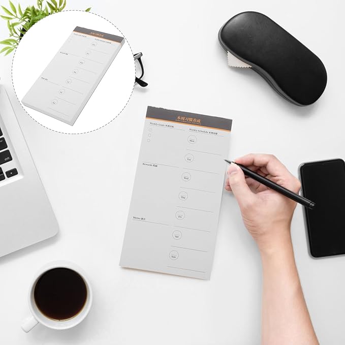 COHEALI Convenient Daily Planner Notebook with Smooth Writing Premium Weekly To-do List Schedule Notepad for Office Task Organization and Efficient Management