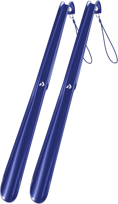 Nextnoid Shoe Horn Long Handle for Seniors - 16.5" Straight & Sturdy Long Shoe Horn for Men, Women & Kids