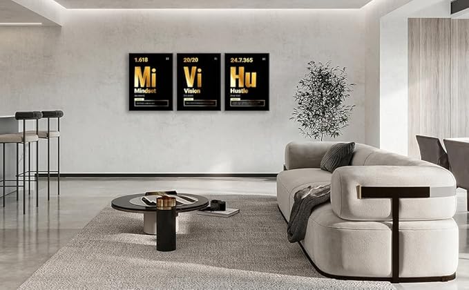 Inspirational Quote Canvas Art - Motivational Wall Art for Office, Bedroom & Living Room