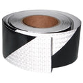 Black White Reflective Tape Outdoor Waterproof 3 inch X 66 feet, High Visibility Hazard Conspicuity Safety Industrial Marking Tape