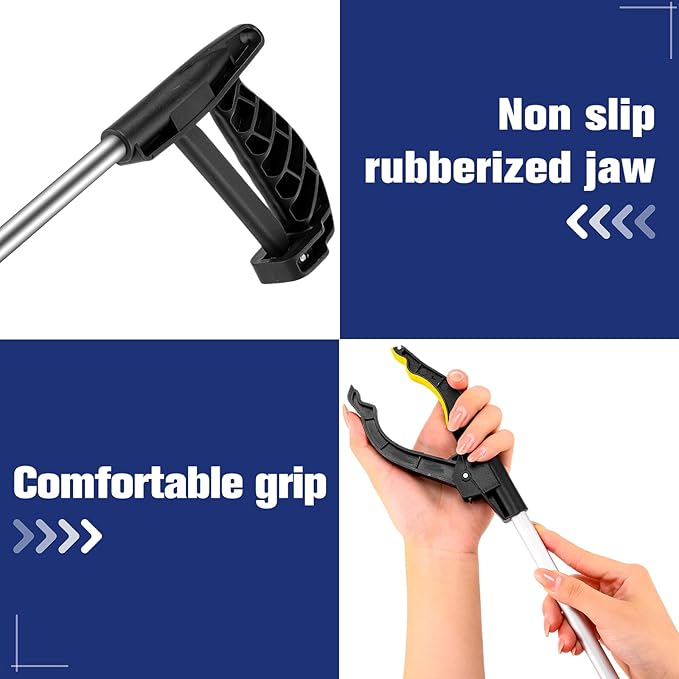 Sabary 20 Pcs Grabber Reacher Trash Pickers Bulk Tool 30'' Long Upper Back to School Litter Cleanup Heavy Duty Handy Mobility Aids Pick up Lightweight Nonslip Claw Elderly Arm Extension Stick